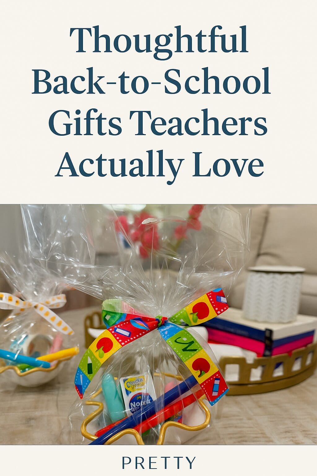 Wrapped gift for teacher