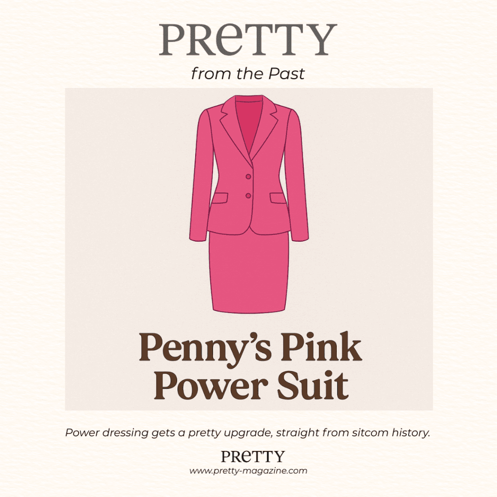 Drawing of Penny's pink power suit from Big Bang Theory's series finale episode