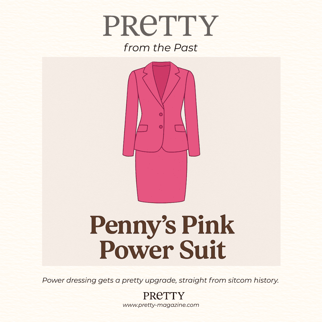 Drawing of Penny's pink power suit from Big Bang Theory's series finale episode