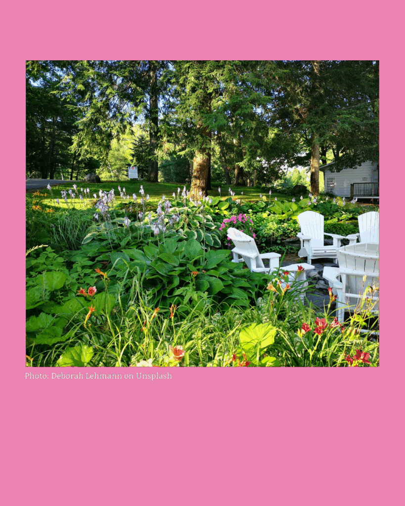 Tips for selecting the right ground cover plants based on USDA growing zones, with a background of mixed garden blooms