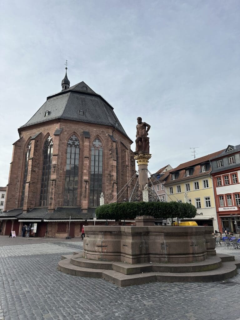 Germany building and statue