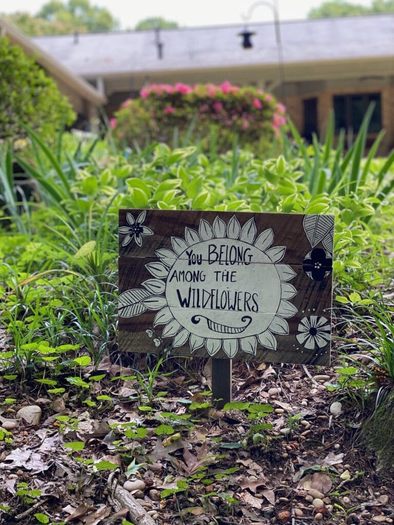wildflowers sign