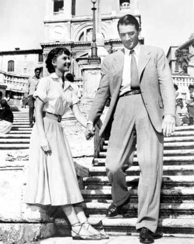 Audrey Hepburn in A-line skirt
