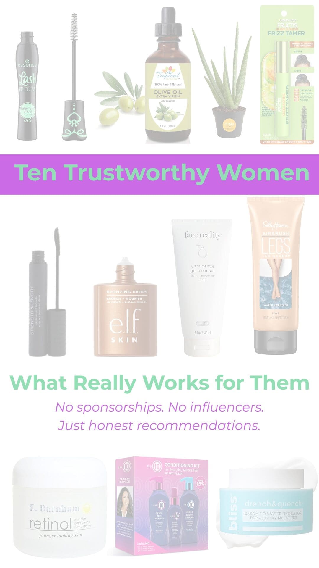 Ten products recommended by real women