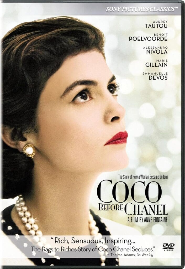 DVD cover of Coco before Chanel movie